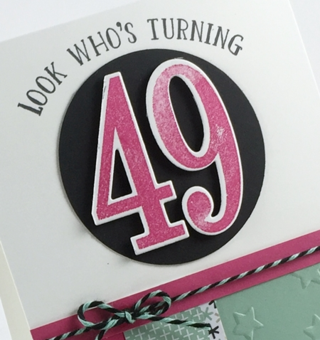 Number of Years Stamp Set Occasions Catalog www.stampinup.com #stampinup #brithdaycard 2