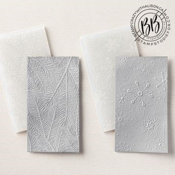 3D Wintry Embossing Folders by Stampin' Up!