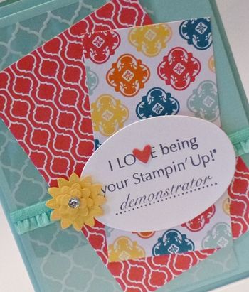 I love being your Stampin Up Demonstrator