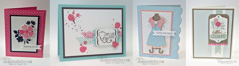 August Card Class Stampin Up Products