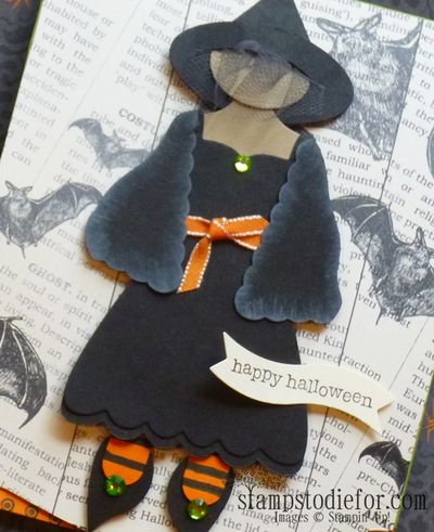 Dress Form Stampin Up Witch tipped