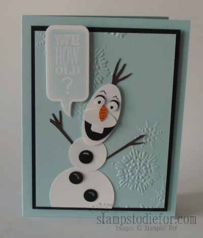 Olaf Frozen Birthday Card