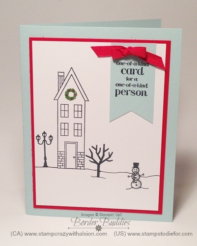Step UP Stampin’ Shaker Card