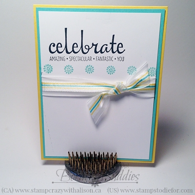 Quick Stampin Tips – Custom Striped Ribbon with Blendabilities & How to Tie the Perfect Bow
