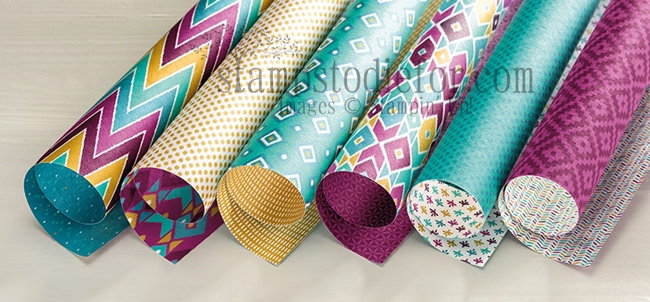 Bohemian Designer Series Paper #patternedpaper #stampinup www.stampstodiefor.com