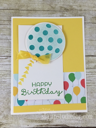 Hayley's Birthday Card Celebrate Today Stamp Set #stampinup www.stampstodiefor.com