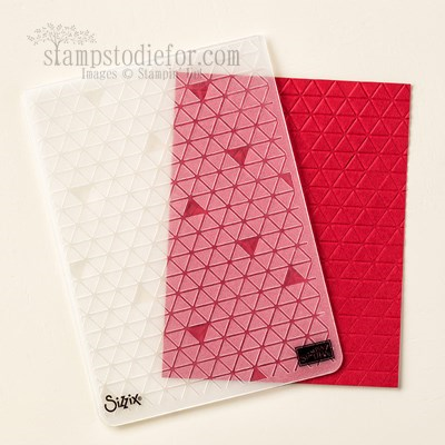Tiny Triangle Embossing Folder #stampinup www.stampstodiefor.com