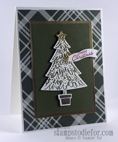 1 Peaceful Pines stamp set and Perfect Pines framelits #stampinup www.stampstodiefor.com