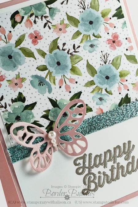 Birthday Bouqet Designer Paper & Bold Butterflies Framelits 2