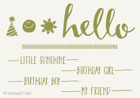 Limited Time Hello Sale-a-bration Stamp Set