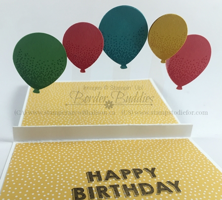 28-Pop Up Balloons Fun Fold Party Wishers #stampinup www.stampstodiefor.com Inside