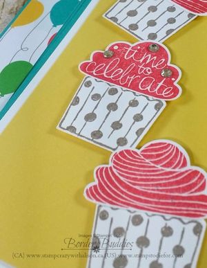 Cupcake party stamp set close up www.stampcrazywithalison.ca