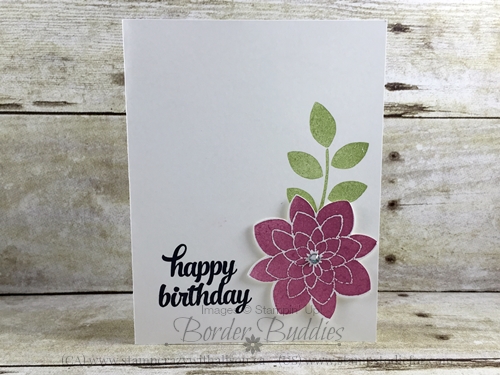 Flower Medallion Punch Crazy About you Stamp Set Birthday Card #stampinup www.stampstodiefor.com