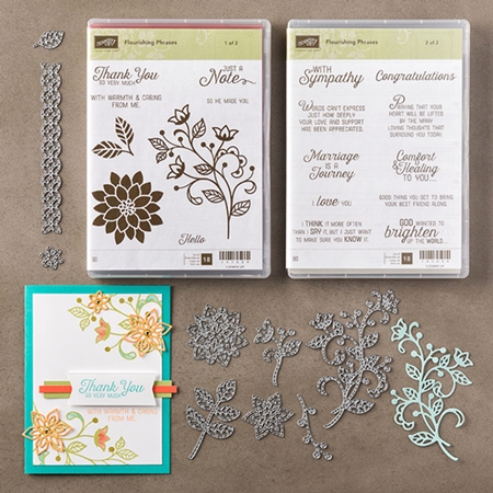 Flourishing Phrases and Flourish Thinklits Dies by Stampin Up www.stampstodiefor.com