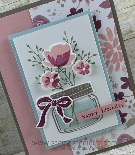 Jar of Love Stamp Set & Blooms and Bliss Designer Series Paper by Stampin' Up! www.stampstodiefor.com 2