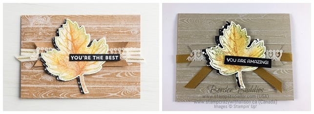 Just in CASE – Hardwood Background & Vintage Leaves Stamps by Stampin’ Up!