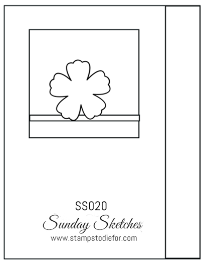 Sunday Sketches SS020 Sealed with Love Stamp Set & Love Notes Framelits Dies