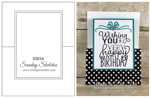 Sunday Sketches SS034 Big on Birthdays stamp set by Stampin' Up! www.stampstodiefor.com (2)
