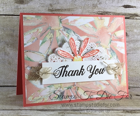 Handstamped Thank You Card – Daisy Delight Stamp Set by Stampin’ Up!