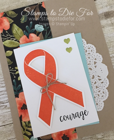 Whole lot of Lovely Paper and Ribbon of Courage Stamp Set by Stampin Up and Support Ribbon Framelits www.stampstodiefor.com 2
