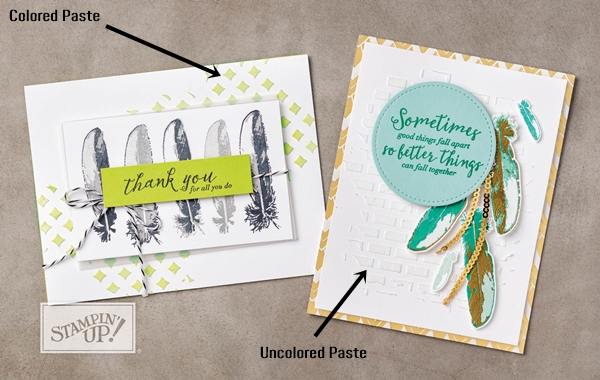 Embossing Paste & Mask Card Ideas Stampin' Up! www.stampstodiefor.com 2