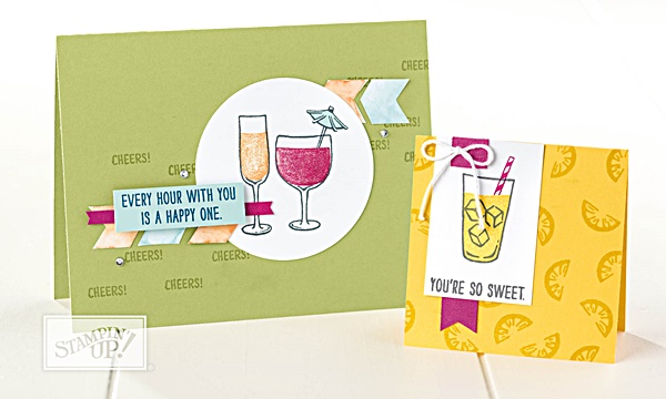Mixed Drink Stamp Set by Stampin' Up! Two Step Stamping www.stampstodiefor.com a