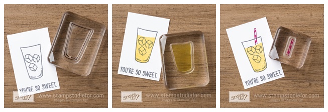 Mixed Drink Stamp Set by Stampin' Up! Two Step Stamping www.stampstodiefor-tile