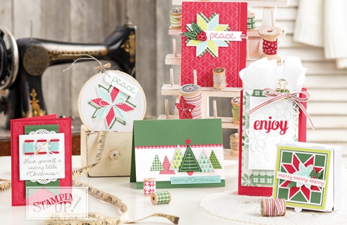 Quilted Christmas Suite by Stampin' Up! 2017 Holiday Catalog