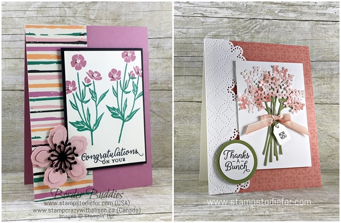 Sunday Sketches SS014 Beautiful Bouquet stamp set by Stampin' Up! www.stampstodiefor.com #cardsketch #cardtemplate #stampinup #beautifulbouquet compare
