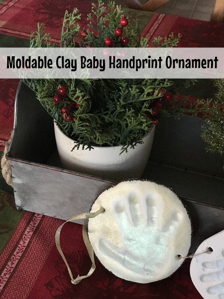 Moldable Clay Baby Hand Ornament