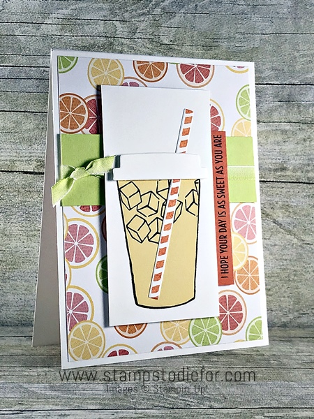 Lemonade Coffee Cafe stamp set by Stampin' Up! www.stampstodiefor.com #coffeecafe #stampinup 2