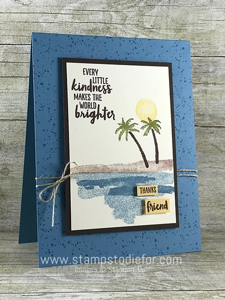 handmade card using the Waterfront stamp set by Stampin Up