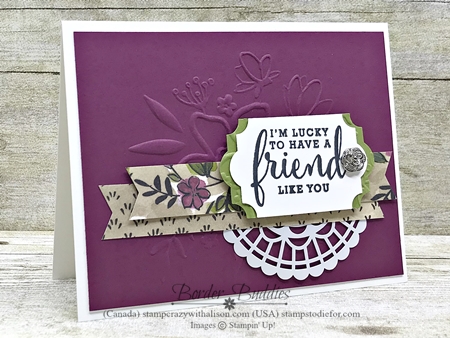 Card made using Share what you love suite by Stampin Up