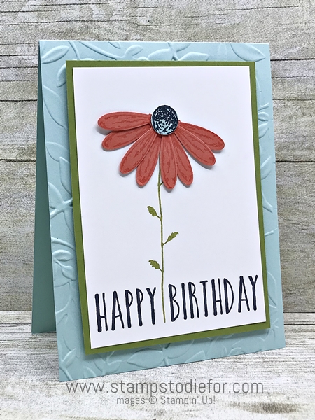 Daisy Delight stamp set by Stampin Up shasta flower