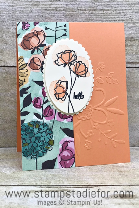 One Sheet Wonder Hello Card - paper piece H - Love What You Do Suite by Stampin Up 23