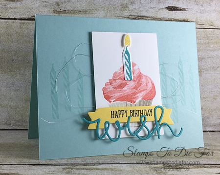 Birthday Card using Sweet Cupcake Stamp Set by Stampin Up
