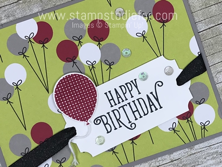 Just in CASE card using Birthday Banners Stamp Set and Broadway Bound Paper by Stampin Up www.stampstodiefor.com 2