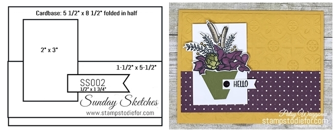 Sunday Sketches SS002 Country Lane Suite Country Home Stamp Set by Stampin Up! www.stampstodiefor.com portrait horz