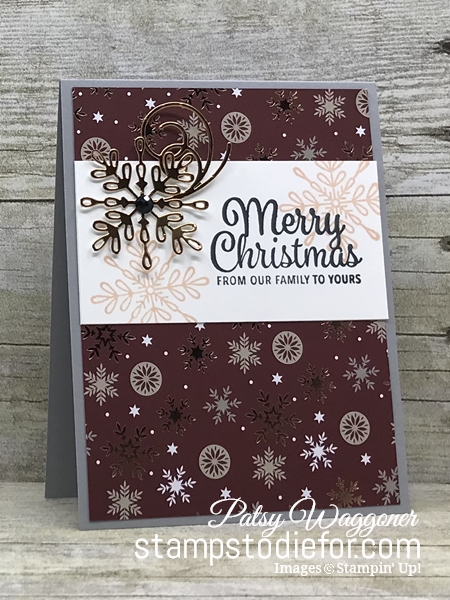 Color Without Borders November 2018 Snowflake Sentiment stamp set and Swirly Snowflake Thinlit Dies Christmas Card www.stampstodiefor.com 2