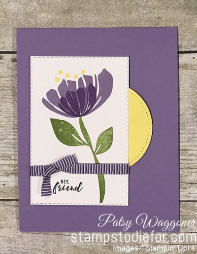Card stamped  using Sunday Sketches SS025 using the Bloom by Bloom Stamp Set #stampinup #SS025 222