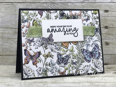 Card Created using the One Sheet Wonder Piece A Botanical Butterfly Stampin Up Designer Paper (2)