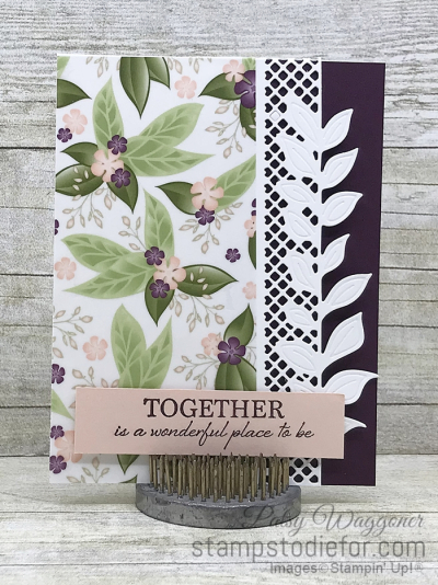 Card stamped using Sunday Sketches SS026 and the Floral Romance Suite of Products #stampinup #SS026 #cardsketch (2)