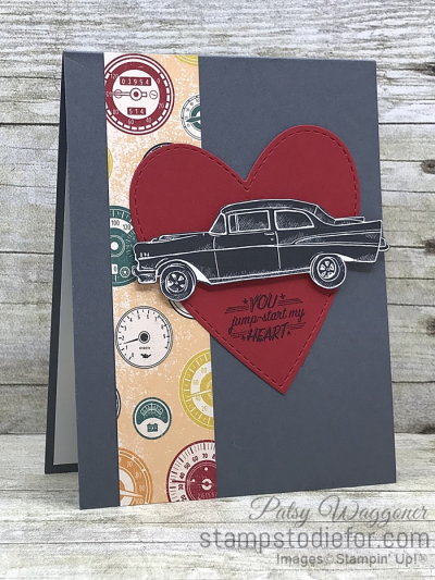 Card created using piece D One Sheet Wonder Classic Gear Designer Paper by Stampin' Up!  #loveitchopit #simplestamping slant (2)