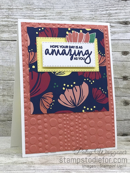 Card created using the One Sheet Wonder Piece E Happiness Blooms Desisgner Paper  #stampinup #onesheetwonder #loveitchopit 2 (2)