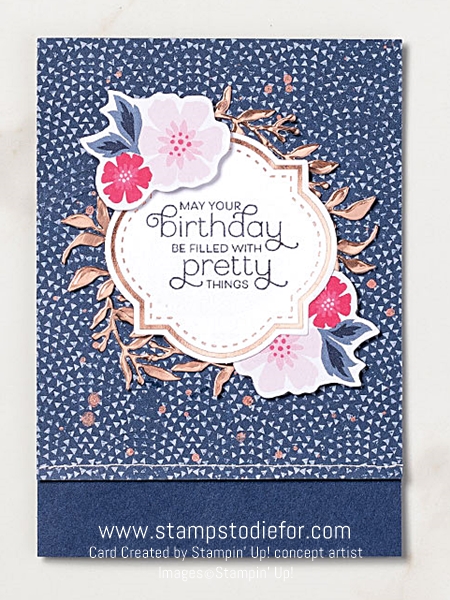 Birthday card everything is rosy stampin up 2