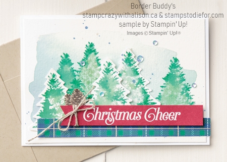 Christmas Card created with Perfectly Pliad Stamp Set