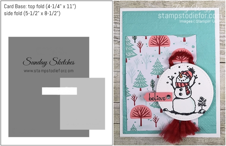 Sunday Sketches by Patsy Waggoner Stamps to Die For-tile