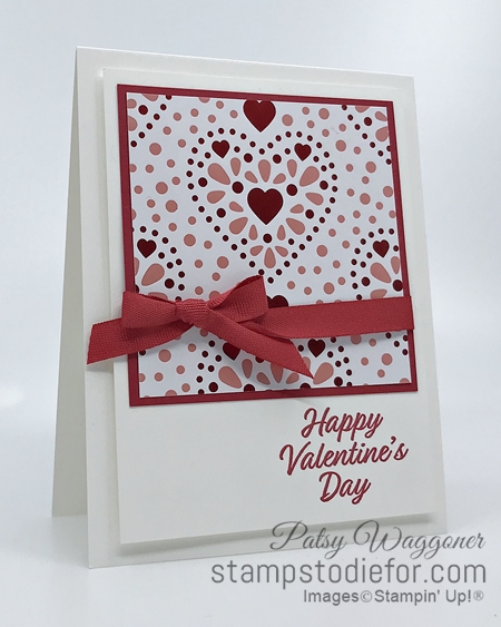 Sunday Card Sketch Meant to Be Stamp Set by Stampin Up - From My Heart Paper 2 (2)