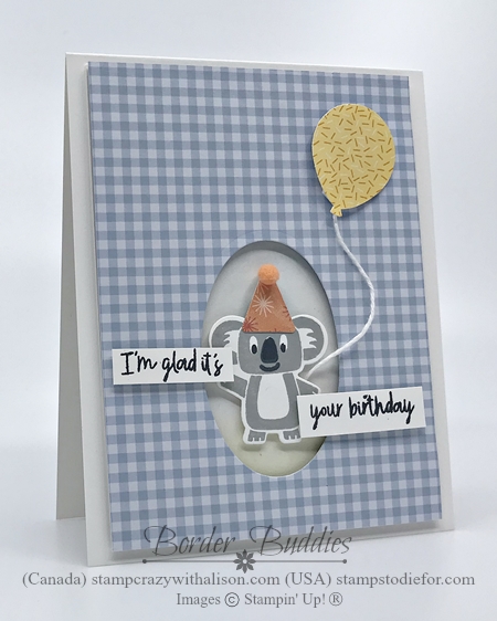 Just in CASE card created using the Birthday Bonanza Suite by Stampin' Up! 2-13