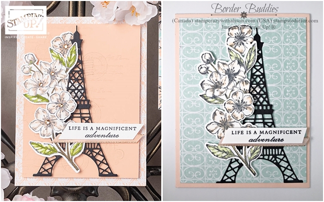 Just in CASE Parisian Beauty Bundle By Stampin Up  with the Efile Tower horz